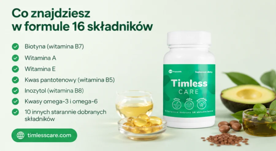 Timless Care — formuła z 16 składników w kapsułkach